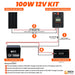 100W RV 12V Kit test - Topture