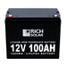 12V 100Ah LiFePO4 Lithium Iron Phosphate Battery - Topture