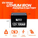 12V 100Ah LiFePO4 Lithium Iron Phosphate Battery - Topture