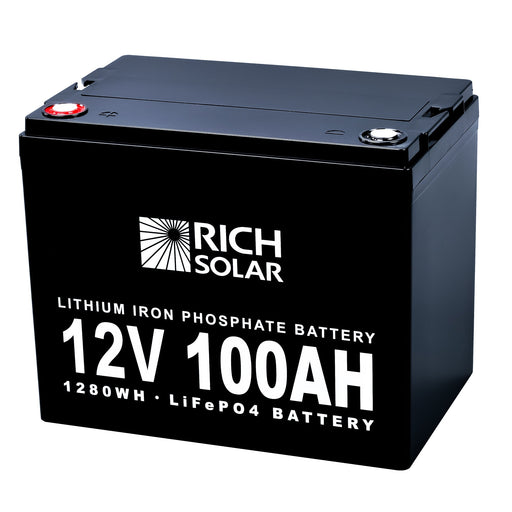 12V 100Ah LiFePO4 Lithium Iron Phosphate Battery - Topture