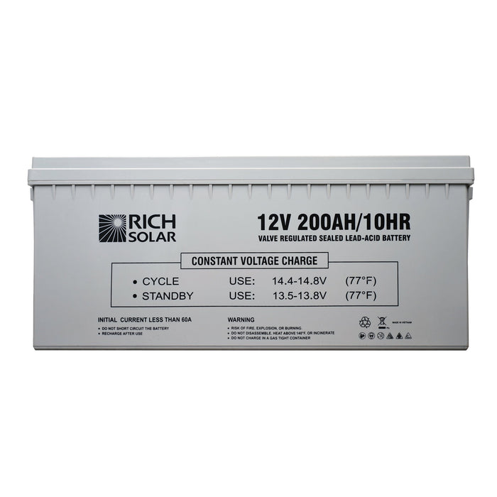 12V 200Ah Deep Cycle AGM Battery - Topture