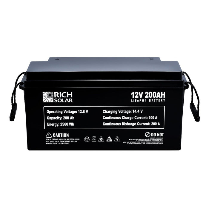 12V 200Ah LiFePO4 Lithium Iron Phosphate Battery - Topture