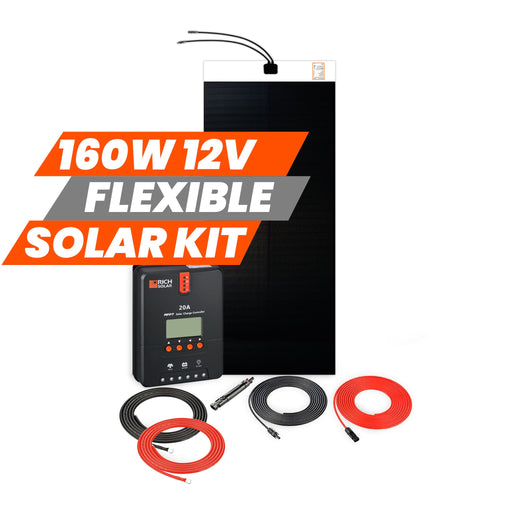 160 Watt Flexible Solar Kit - Topture