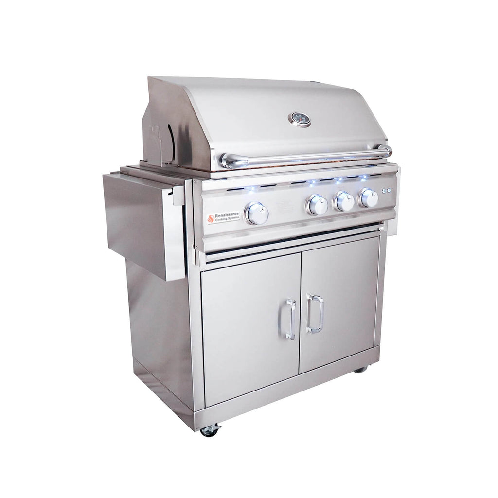 Renaissance Cooking Systems 30" Cutlass Pro Freestanding Grill RON30A CK Gas Grills Topture