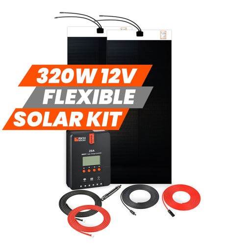320 Watt Flexible Solar Kit - Topture