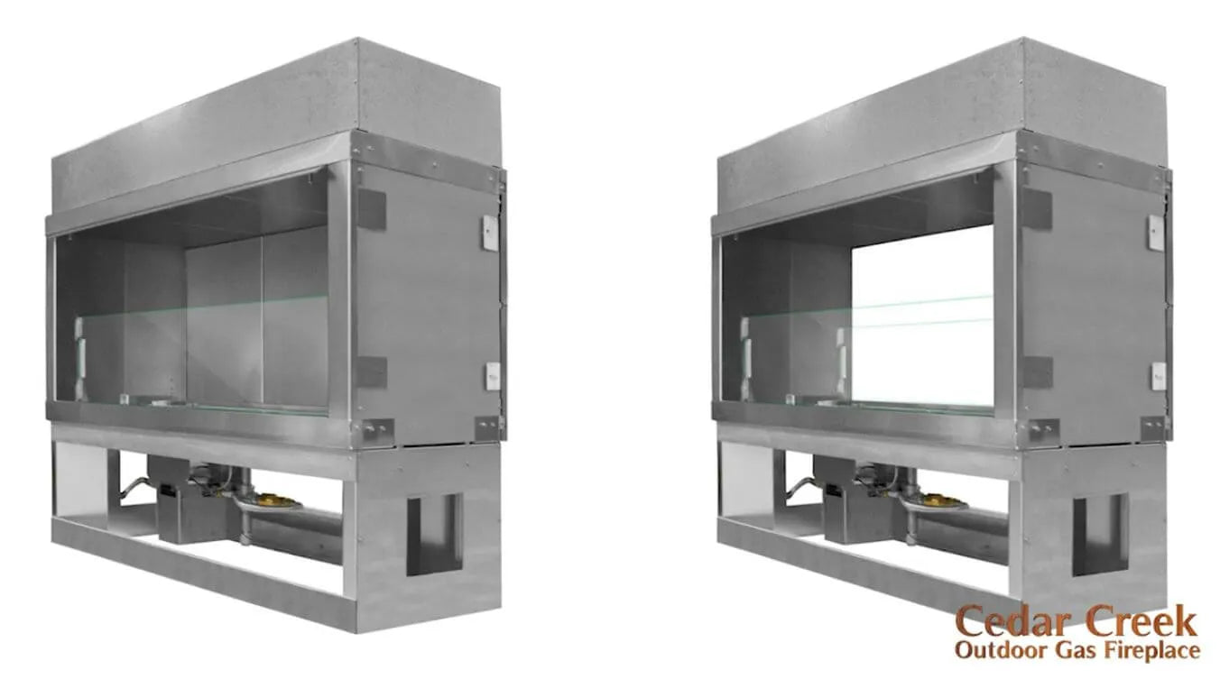 Renaissance Cooking Systems 36" Cedar Creek Fireplace See-Thru Kit RFP78002 Outdoor Fireplace Accessoires Topture
