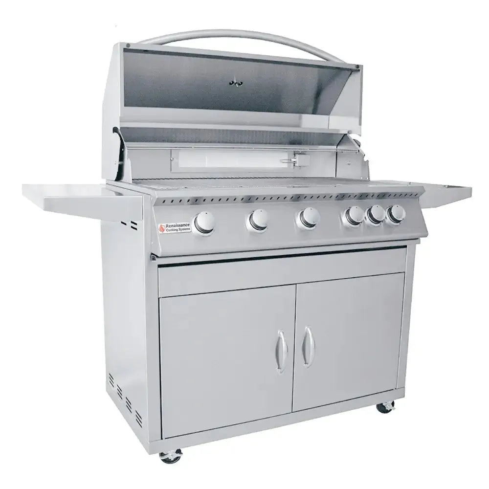 Renaissance Cooking Systems 40" Premier Freestanding Grill RJC40A CK Gas Grills Topture