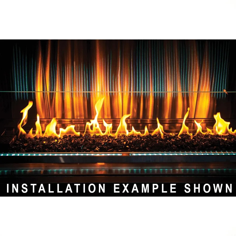 Renaissance Cooking Systems 48" Cedar Creek Outdoor Gas Fireplace RFP48LECONLED Outdoor Fireplaces Topture