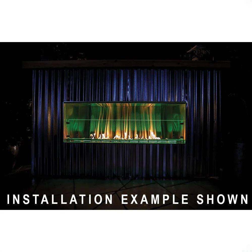 Renaissance Cooking Systems 60" Cedar Creek Outdoor Gas Fireplace RFP60LECONLED Outdoor Fireplaces Topture