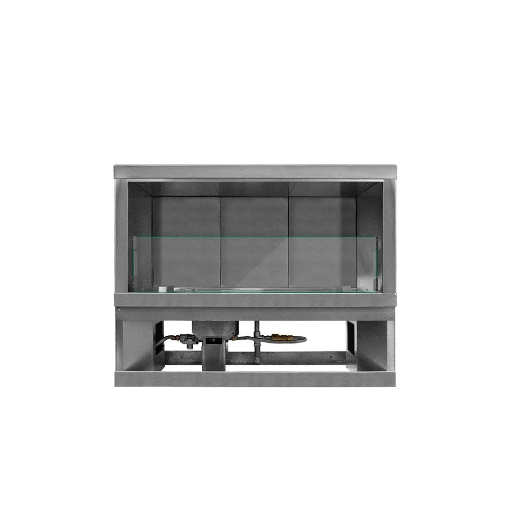 Renaissance Cooking Systems 60" Cedar Creek Outdoor Gas Fireplace RFP60LECONLED Outdoor Fireplaces Topture