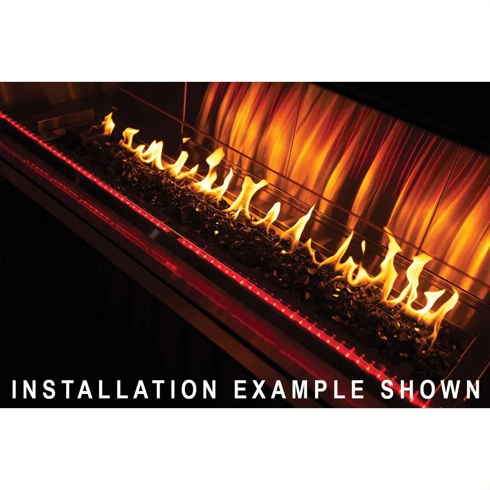 Renaissance Cooking Systems 60" Cedar Creek Outdoor Gas Fireplace RFP60LECONLED Outdoor Fireplaces Topture
