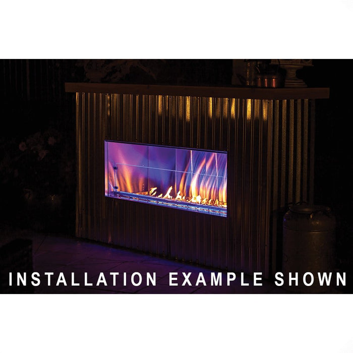 Renaissance Cooking Systems 72" Cedar Creek Outdoor Gas Fireplace RFP72LECONLED Outdoor Fireplaces Topture
