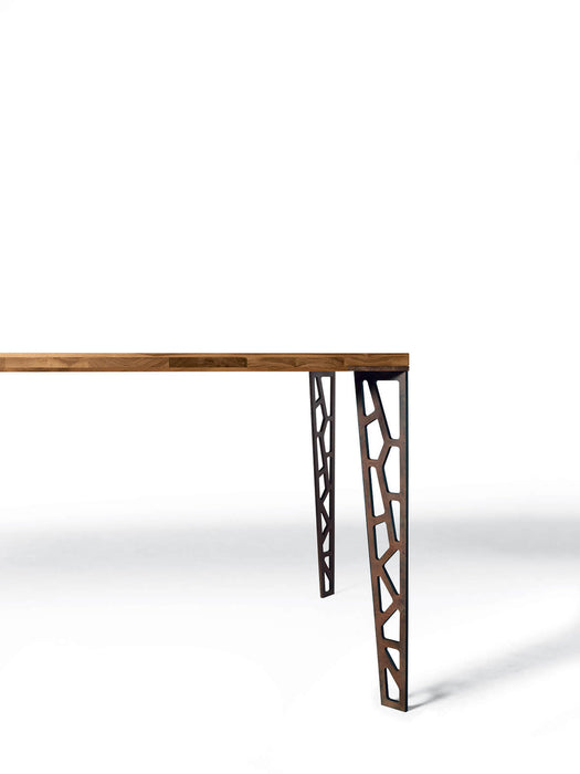 YumanMod Baltimore Dining Table 36 x 79 with Perforated Metal Legs CN-B-191 Dining Tables Topture