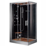 Ariel Platinum Ariel Platinum DZ959F8 Steam Shower | Black or White DZ 959 Left Black Steam Shower Topture