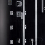 Ariel Platinum Ariel Platinum DZ959F8 Steam Shower | Black or White DZ 959 Left White Steam Shower Topture