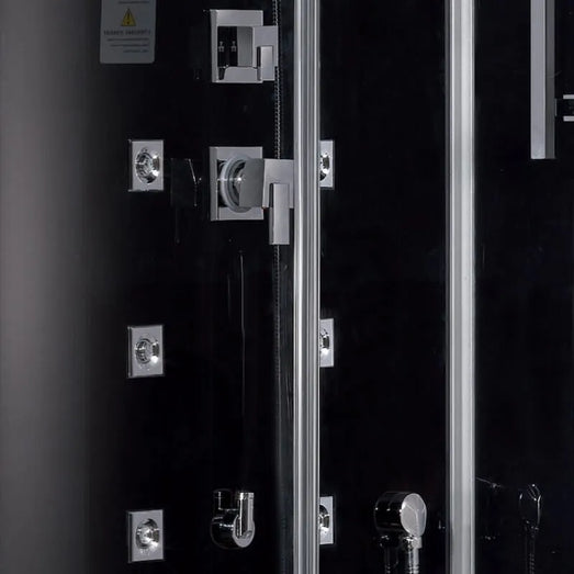 Ariel Platinum Ariel Platinum DZ959F8 Steam Shower | Black or White DZ 959 Left White Steam Shower Topture