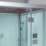 Ariel Platinum Ariel Platinum DZ959F8 Steam Shower | Black or White DZ 959 Left White Steam Shower Topture