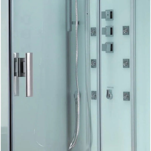 Ariel Platinum Ariel Platinum DZ959F8 Steam Shower | Black or White DZ 959 Left White Steam Shower Topture
