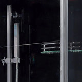 Ariel Platinum Ariel Platinum DZ959F8 Steam Shower | Black or White DZ 959 Left White Steam Shower Topture