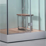 Ariel Platinum Ariel Platinum DZ959F8 Steam Shower | Black or White DZ 959 Left White Steam Shower Topture