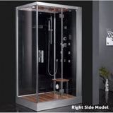 Ariel Platinum Ariel Platinum DZ959F8 Steam Shower | Black or White DZ 959 Right Black Steam Shower Topture