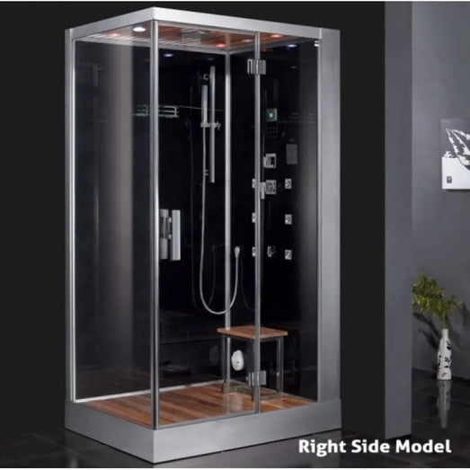 Ariel Platinum Ariel Platinum DZ959F8 Steam Shower | Black or White DZ 959 Right Black Steam Shower Topture