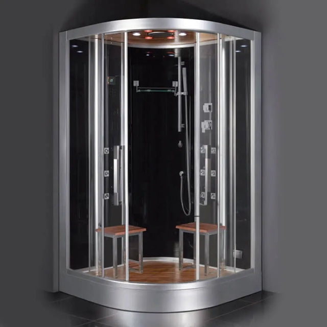 Ariel Platinum Ariel Platinum DZ962F8 Steam Shower | White or Black DZ 962 Black Steam Shower Topture