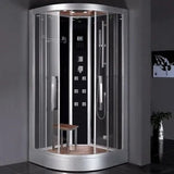 Ariel Platinum Ariel Platinum DZ963F8 Steam Shower | White or Black DZ963-Black Steam Shower Topture