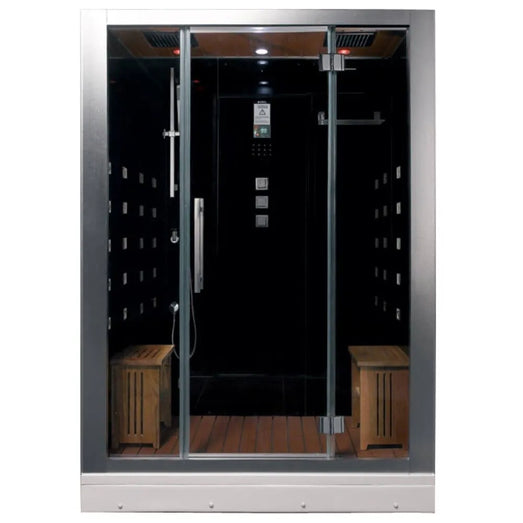 Ariel Platinum Ariel Platinum DZ972 Steam Shower in White/Black DZ972-Black Steam Shower Topture