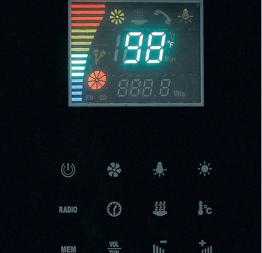 Ariel Platinum Ariel Platinum DZ972 Steam Shower in White/Black DZ972-Black Steam Shower Topture