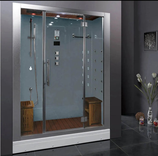 Ariel Platinum Ariel Platinum DZ972 Steam Shower in White/Black DZ972-White Steam Shower Topture