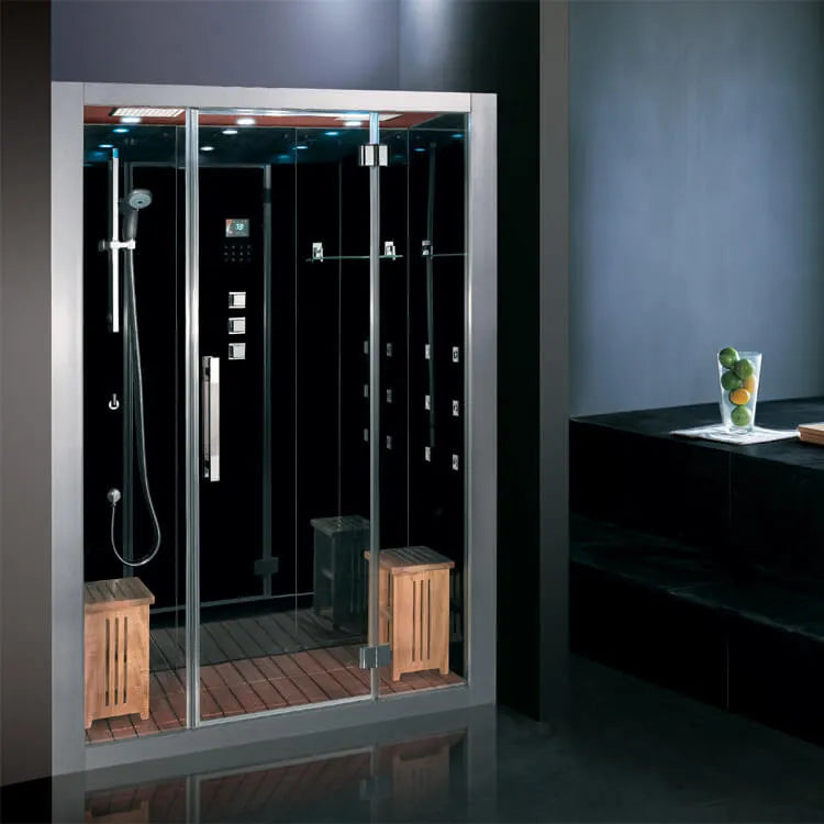 Ariel Platinum Ariel Platinum DZ972F8 Steam Shower | White or Black DZ972-Black Steam Shower Topture