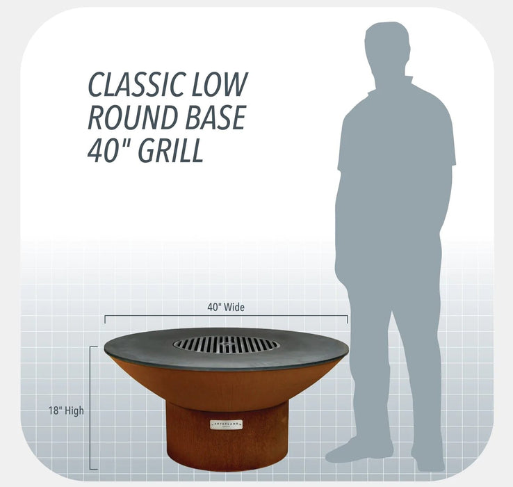 Arteflame Arteflame Classic 40" Grill | Low Round Base AFCLLRBSET.2 Outdoor Grills Topture