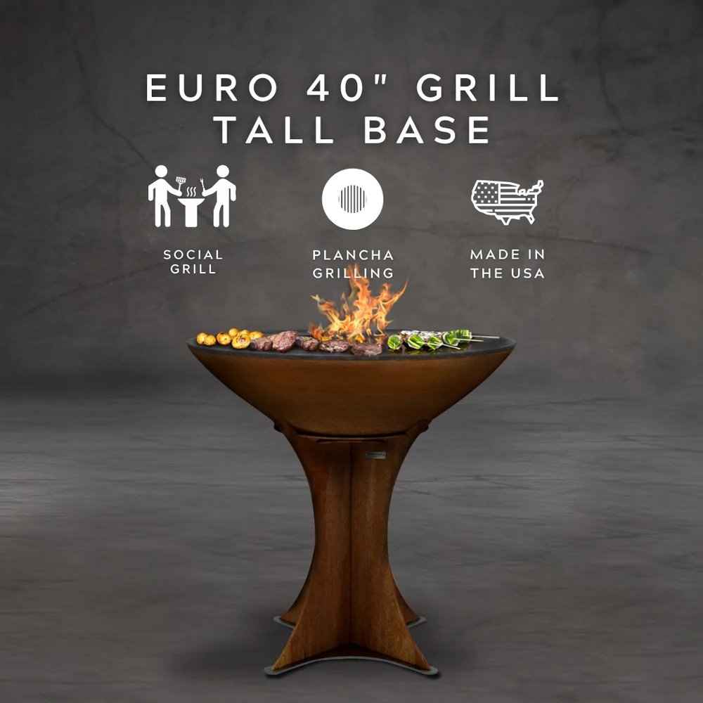 Arteflame Arteflame Classic 40" Grill - Tall Euro Base AFEUROHBSET Outdoor Grills Topture
