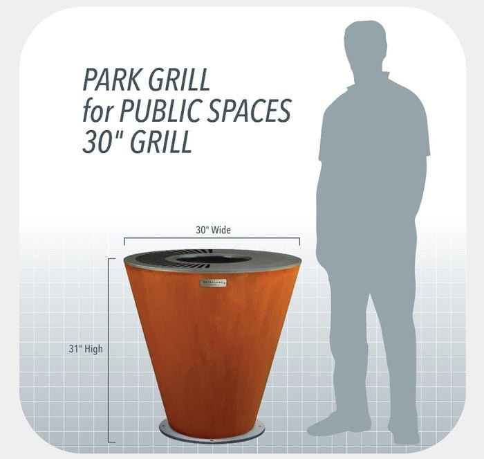Arteflame Arteflame Park Grills For Public Spaces and High Traffic One30PARK Outdoor Grills Topture