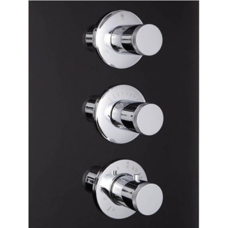 Athena Athena WS109 Steam Shower WS 109 Right Black Steam Shower Topture