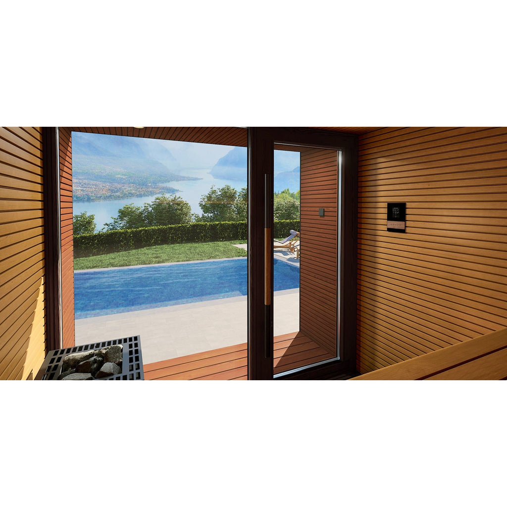 Auroom Saunas Auroom Arti 5-Person Outdoor Traditional Sauna ART-ASP-91X111-L Traditional Sauna Topture