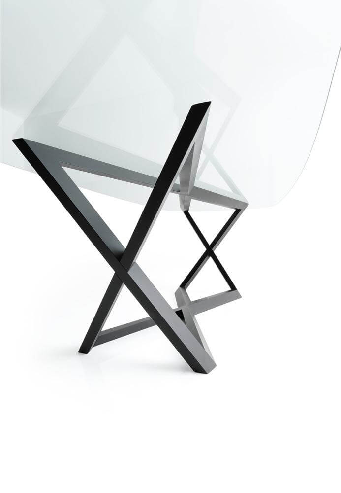 YumanMod Belfast Oval Dining Table - Glass Top - Oakwood Base BR01.02.01 Dining Tables Topture