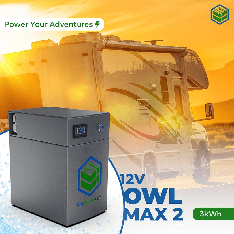 Big Battery - 12V 4X OWL MAX 2 KIT - LifePO4 - 912Ah - 12.072kWh - Topture