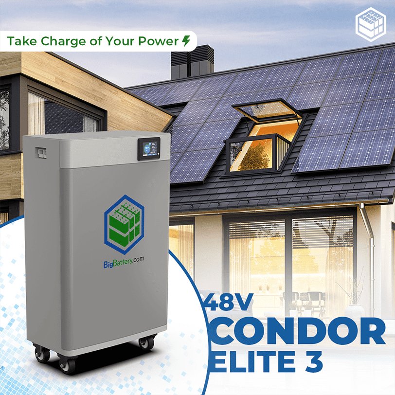 Big Battery 48V CONDOR ELITE 3 - LiFePO4 - 231Ah - 11.8kWh - Topture