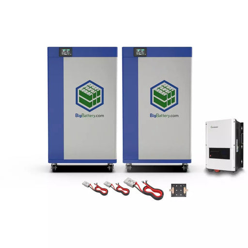 Big Battery-48V Off Grid Home Elite Max System - Growatt 6K + 19kWh KONG ELITE MAX Battery｜LIFEPO4 Power Block｜Lithium Battery Pack + Inverters + Cables｜Currently On Backorder - Topture