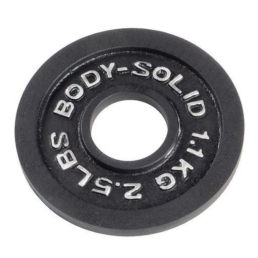 Body-Solid Tools Body-Solid OPB Individual Black Cast Iron Grip Olympic Weight Plates OPB2-5-2 Individual Weight Plates Topture