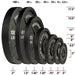 Body-Solid Tools Body-Solid OSBS Black Cast Iron Olympic Weight Plates & Barbell Set OSB300S Weight Plate & Barbell Set Topture
