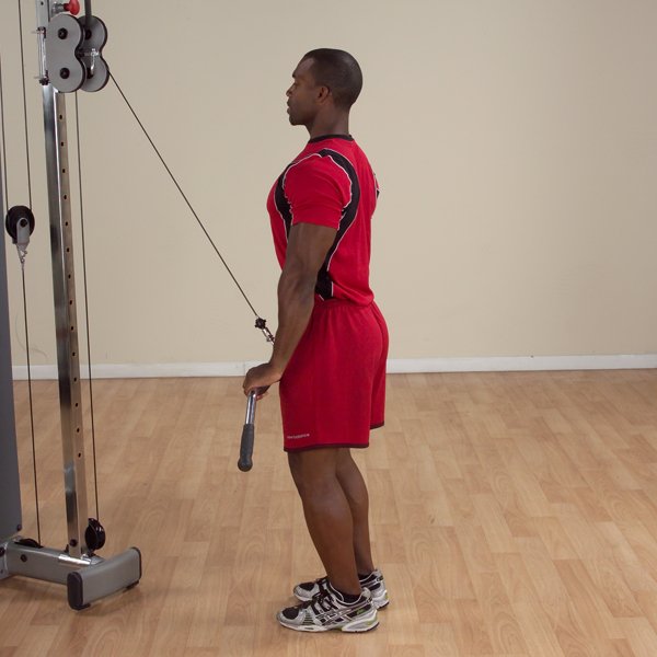 Body-Solid Tools Body-Solid Tools MB148RG Pro-Grip Pro-Style Lat Bar MB148RG Cable Machine Attachment Topture