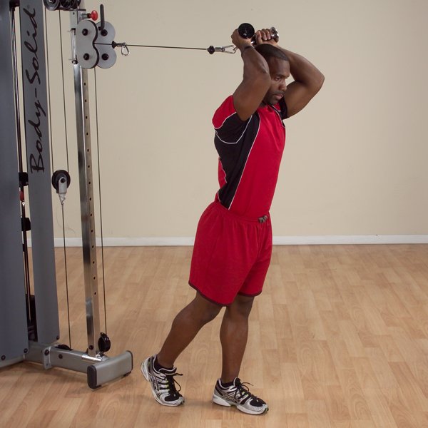 Body-Solid Tools Body-Solid Tools MB504RG Pro-Grip Tricep Pressdown Bar MB504RG Cable Machine Attachment Topture