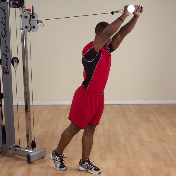 Body-Solid Tools Body-Solid Tools MB504RG Pro-Grip Tricep Pressdown Bar MB504RG Cable Machine Attachment Topture