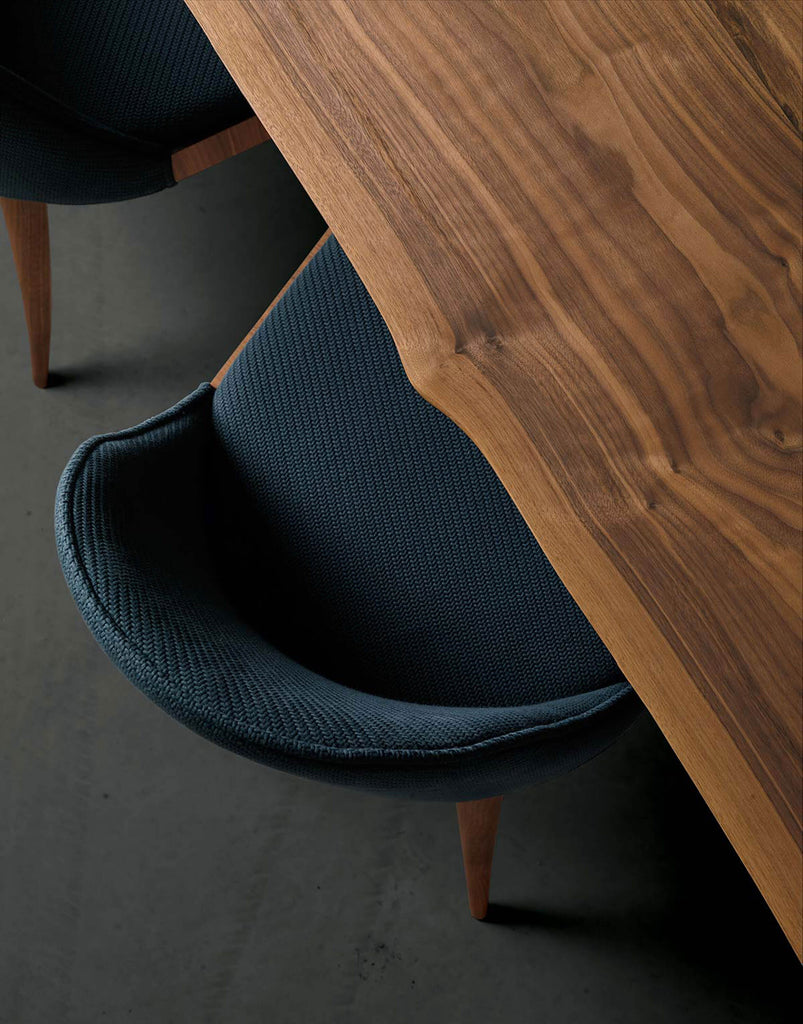 YumanMod Brandon Dining Table - Walnut with Straight Metal Legs CN-B-185S-200 Dining Tables Topture