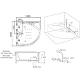 Mesa BT-150150 Two Person Whirlpool Tub - Mesa BT-150150 Whirlpool Tub Topture