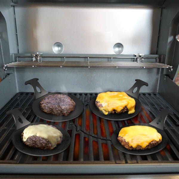Arteflame Burger Pucks for any Arteflame Grill AFBP6SET4 Outdoor Grill Accessories Topture