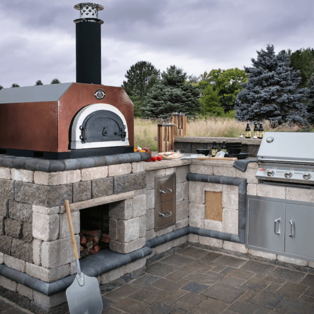 Chicago Brick Oven CBO 500 Countertop | Wood Fired Pizza Oven | 27" x 22" Cooking Surface CBO-O-CT-500-CV Pizza Ovens Topture